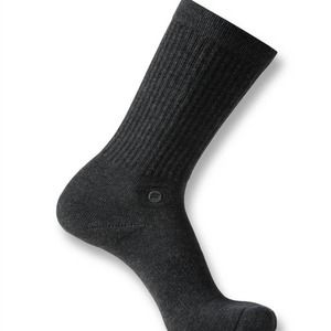 Fabletics The Front Runner Crew Sock in Black Heather - NWT